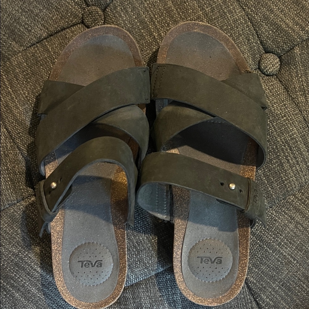 Teva black suede Sandals, 8.5